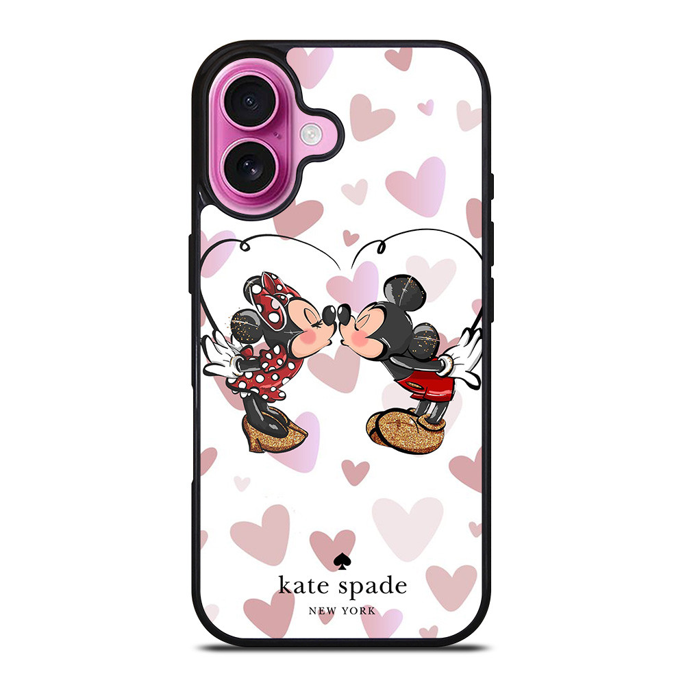 KATE SPADE NEW YORK LOGO MICKEY MINNEY MOUSE DISNEY KISS iPhone 16